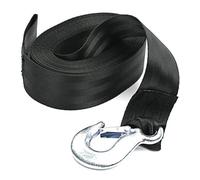 Cinghia per verricello per barca con gancio e fermo di sicurezza - EstremitÃ ad anello 2 pollici x 13,2 - 5.000 libbre per rimorchio, attracco nave