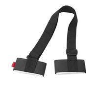 Cinghia Porta Sci da Spalla, Cinghie da Sci Portasci in Nylon Regolabile, Comodi Portasci a Spalla, Imbottitura in Schiuma e Chiusura a Strappo per un Facile Trasporto e Viaggio(Nero)
