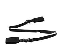 Cinghia Portasci Regolabile Tracolla Imbottita in Nylon Nero | Sci e Bastoncini, Fit Versatile, Facile da Riporre, per Ski Resort e Deposito