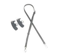 Cinghia regolabile per borsa a tracolla tracolla in pelle PU cintura di ricambio per borsa accessori per borse, Grigio chiaro, Silver buckle