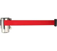 Cinghia retrattile a parete, Barrier Belt Retractable Rope Barrier Stainless Steel Wall Mount for Crowd Control,