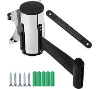 Cinghia retrattile a parete, Belt Wall Mounted Crowd Control Retractable Ribbon for Bank, Park Hotel(2m)