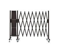 Cinghia retrattile a parete, Industrial Expandable Metal Barricade, Easily Assembled Safety Barrier with Casters, Flexible Mobile Barrier Gate, Adjustable Traffic Fence,Red,17 Feet(Brown,17 feet)