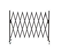 Cinghia retrattile a parete, Industrial Expandable Metal Barricade, Easily Assembled Safety Barrier with Casters, Flexible Mobile Barrier Gate, Adjustable Traffic Fence,Red,17 Feet(Brown,11 feet)