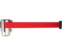 Cinghia retrattile a parete, Stainless Steel Wall Mount, Line Dividers for Crowd Control, Belt Retractable