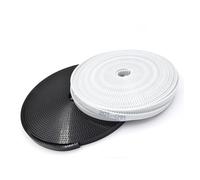 Cinghia Sincrona Cinghia Dentata PU GT2 In Acciaio Poliuretanico Stampante 3D A Gioco Piccolo 2GT Cinghia Sincrona Aperta 2GT-6 Larghezza 4/6/9/10/15mm(1Meter,10mm Color black)