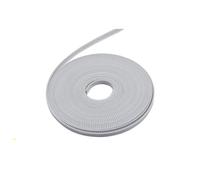 Cinghia sincrona con nucleo in acciaio, Cinghia di distribuzione GT2 aperta in PU con anima in acciaio, passo 2 mm, larghezza 6-15 mm, bianca, 1-10 metri(6mm Color white,1Meter)