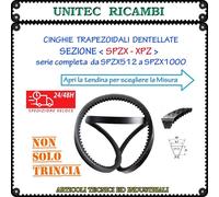 Cinghia SPZX - XPZ trapezoidale da SPZX512 a SPZX1000 serie completa