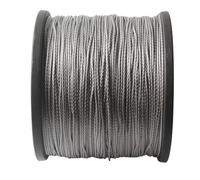 Cinghia Traino Corda da traino 50 m 1000 libbre UHMWPE corda for pesca subacquea intrecciata cava 12 intrecci(Dark grey 50m)