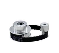 Cinghia Trapezoidale 2GT 2M Denti GT2 36T 12T Set Pulegge Cinghia Dentata Alesaggio 3~12Mm Larghezza 6Mm Kit Puleggia Sincrona Con Ruota Tensionamento(8mm,2GT-188_3.17MM)
