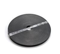 Cinghia Trapezoidale Cinghia Distribuzione Aperta Poliuretano Con Anima Acciaio HTD5M, Larghezza 10/12/15/20/25/30/50Mm Nera Trasmissione(50 meters,20mm)