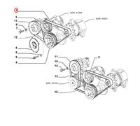 CINGHIA TRAPEZOIDALE FIAT TEMPRA - TIPO - LANCIA DELTA ORIGINALE 7695968