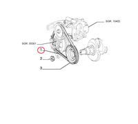 CINGHIA TRAPEZOIDALE FIAT TEMPRA - TIPO - UNO ORIGINALE 7763319