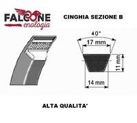 Cinghia Trapezoidale Liscia Sezione B Tutte Le Misure 11 x 17mm da b25 alla b128