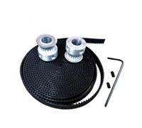 Cinghia trasmissione 2 Pezzi Per Stampante 3D Macchina CNC 2GT Cinghia Dentata 20 Denti GT2 Foro Puleggia 5mm + Metri Larghezza Unità 6mm
