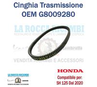 CINGHIA TRASMISSIONE BANDO HONDA SH 125 DOPPIA DENTATURA DAL 2020