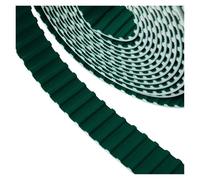 Cinghia Trasmissione Cinghia Dentata Aperta T5 PU Larghezza: 10/15/20/25/30Mm Cinghie Dentate Poliuretano Colore: Verde/nero Trapezoidale(Black,10METERM_25MM)