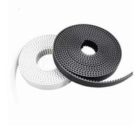 Cinghia Trasmissione dentata Cinghia Di Trasmissione In Poliuretano HTD 8M PU Aperta Tre Colori Larghezza: 12/15/20/25/30/40 Mm Per Stampanti 3D Ecc.(2 meter,PU WHITE_20MM)