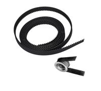 Cinghia Trasmissione dentata Cinghia Distribuzione Aperta GT2 GT3 1M/5M/10M/20M Larghezza 5Mm/6Mm/9Mm/10Mm/15Mm Tagliata Misura Per Stampante 3D In Gomma Fibra Aramidica(GT2-15mm,1Meter)