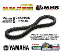 CINGHIE DI TRASMISSIONE YAMAHA TMAX Tech MAX 560 ie 4T LC euro 5 2020-> MALOSSI