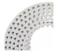 Cinghia Trasmissione Trapezoidale Poliuretano Bianco PU Trasportatore Trasmissione Dentata STD5M Cinghia Distribuzione STS S5M Aperta Con Cavo In Acciaio Motore Macchina CNC(50meter,10mm)