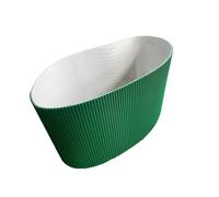 cinghia trasportatrice di trasmissione verde in PV Spessore: 5 mm Nastro trasportatore for taglio fieno in PVC verde Parti for macchina impastatrice(1100x220x5mm)