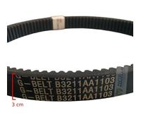 CINGHIA VARIATORE AIXAM B3211AA1103 3WP23 038 721 741 751 500 CITY 92cm 81,5 cm