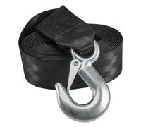 CINGHIA VERRICELLO 2 INCH X 20 FEET NERA CON GANCIO DI SICUREZZA 5CM X 6M