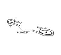 Cinghia XPA 1207 6T67 di ricambio per Motocoltivatore P70 e P70 Evo Eurosystems