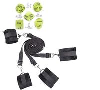 Cinghia yoga multiuso in nylon nero con dadi fosforescenti, portatile e leggera, stabilità migliorata, facile da trasportare, flessibile e durevole-Z