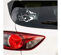 Cinghiale adesivo foglio decorazione auto accessori cinghiale testa modello cinghiale cacciatori forestali adesivo auto (bianco, piccolo set K138 K137)