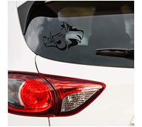 Cinghiale adesivo foglio decorazione auto accessori cinghiale testa modello cinghiale cacciatori forestali adesivo auto (nero, piccolo set K138 K137)