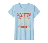 Cinghiale Caccia Cacciatore Regali Cacciatori Maglietta, Donna, Celeste, L