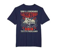 Cinghiale Caccia Cacciatore Regali Cacciatori Maglietta, Uomo Taglie Grandi, Navy, 4X Tall