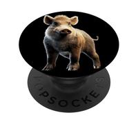 Cinghiale Cacciatori di Selvaggina Suini Cinghiali PopSockets PopGrip Adesivo
