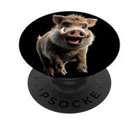 Cinghiale Cacciatori di Selvaggina Suini Cinghiali PopSockets PopGrip Adesivo