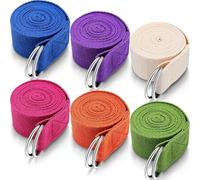 Cinghiale di allungamento per yoga regolabile con fibbia D-Ring Cinghia la pratica