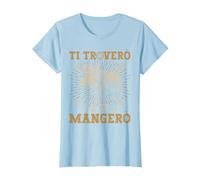 Cinghiale Regali Caccia Cacciatore Maglietta, Donna, Celeste, 3XL