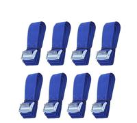 Cinghie a Cricchetto, Cinghie di ancoraggio da 2,5 m con fibbia, cinghie a sgancio rapido in nylon for il fissaggio del carico, portapacchi for auto, portabagagli, porta in movimento(8PC)