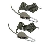 Cinghie a cricchetto, corda regolabile da 4 m, per campeggio, viaggi all'aperto, kayak e piante sospese, resistente corda antivento con puleggia