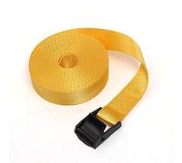 Cinghie a cricchetto per carichi pesanti, Cinghie a cricchetto con corda di tensione for auto da 5 m x 25 mm Fibbia in metallo multicolore(5meter Yellow)