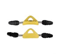 Cinghie a molla per pinne ARA 2 pezzi, costruite in acciaio inossidabile 304 per resistenza e TPR EPDM per flessibilità e presa (XS giallo)