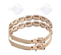 Cinghie alla caviglia staccabili: cinture per scarpe con strass regolabili, cinghie anti-calzatura anti | Fissare cinturini alla caviglia con per donne, ragazze, Trasparente, Consulte la