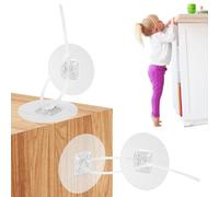 Cinghie Antiribaltamento per Mobili, 12pcs Adesivo Cinghie per Mobili di Sicurezza Dispositivo di Prevenzione Della Caduta dei Mobili Cinghie per Mobili per Bambini Pet Baby Proof & Pet Protecting