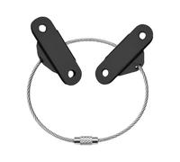 Cinghie Antiribaltamento Per Mobili Ancoraggi for mobili antiribaltamento for la casa Cinghie di ancoraggio a parete for in acciaio inossidabile for evitare caduta degli animali domestici(Black)