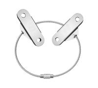 Cinghie Antiribaltamento Per Mobili Ancoraggi for mobili antiribaltamento for la casa Cinghie di ancoraggio a parete for in acciaio inossidabile for evitare caduta degli animali domestici(Steel color)