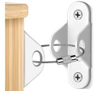 Cinghie Antiribaltamento Per Mobili Furniture Anchors For Proofing Anti Tip Wall Prevent Pet From Falling Safety Straps(White 2 Sets)