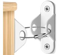 Cinghie Antiribaltamento Per Mobili Furniture Anchors For Proofing Anti Tip Wall Prevent Pet From Falling Safety Straps(White 1 Set)