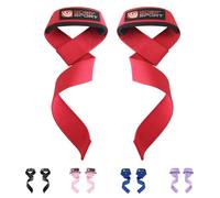 Cinghie antiscivolo per sollevamento pesi, per palestra, powerlifting, deadlifting, bodybuilding, allenamento di forza, impugnature per manubrio, con imbottitura in gel di neoprene, unisex, colore