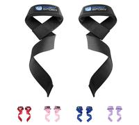 Cinghie antiscivolo per sollevamento pesi, per palestra, powerlifting, deadlifting, bodybuilding, allenamento di forza, impugnature per manubrio, con imbottitura in gel di neoprene, unisex, colore